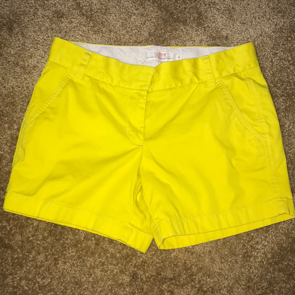 J. Crew Chino Shorts Yellow 4